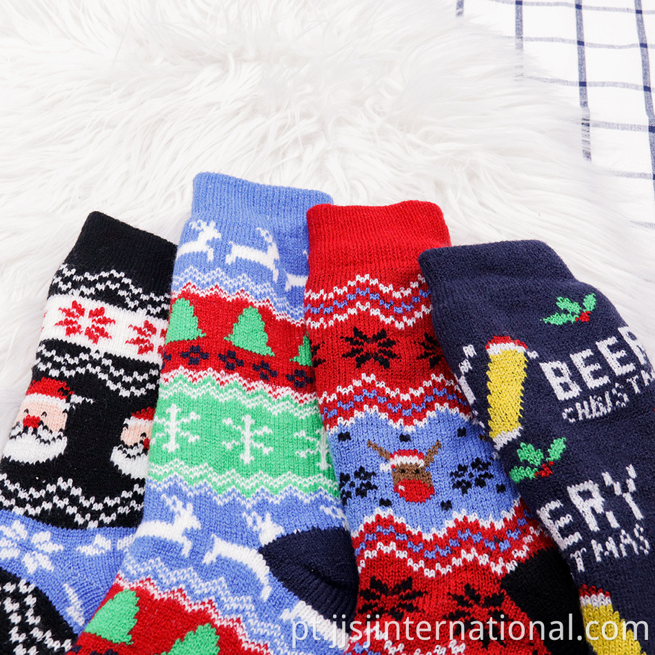 zodiac red christmas socks